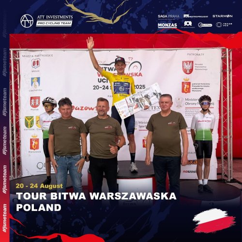 V Polsku Alan Banaszek spurtoval znovu třetí a Martin Voltr je stále ve žlutém. Matyáš Fiala oblékl po čtvrtém místě v první etapě West Bohemia Tour dres nejlepšího Čecha