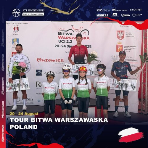 V Polsku Alan Banaszek spurtoval znovu třetí a Martin Voltr je stále ve žlutém. Matyáš Fiala oblékl po čtvrtém místě v první etapě West Bohemia Tour dres nejlepšího Čecha