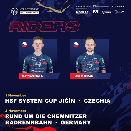 Dva naši jezdci přešli ze silnice plynule do cyklokrosu. Matyáš Fiala a Jakuba Říman zaznamenali dosud tři pódiová umístění