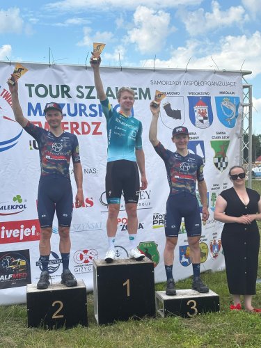 Z Tour Szlakiem Mazurskich Twierdz jsme vytěžili 62 UCI bodů za tři pódiová umístění v etapách a za 2. a 3. místo v GC